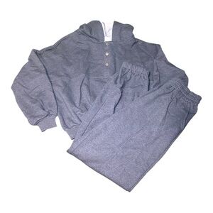 Women’s Gray Hoodie and Sweatpants Set Size Small